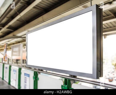 Leeren Plakatwand an der Skytrain-station Stockfoto