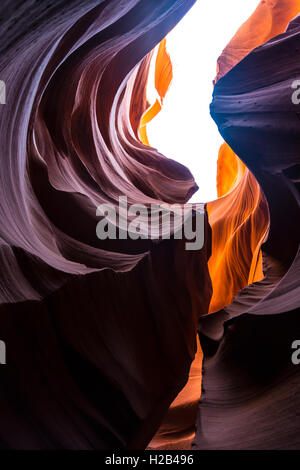 Bunte Sandstein Formation, Lower Antelope Canyon, Slot Canyon, Page, Arizona, USA Stockfoto