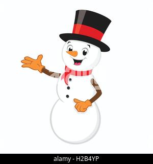 Cartoon Schneemann Stock Vektor