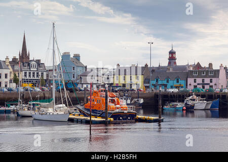 Isle of Lewis, äußeren Hebriden, Schottland Stornoway Hafen Stockfoto