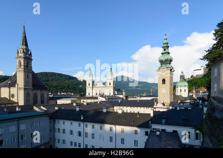 Salzburg: Altstadt, Franziskanerkirche, Dom, Stiftskirche St. Peter, Salzburg, Österreich Stockfoto