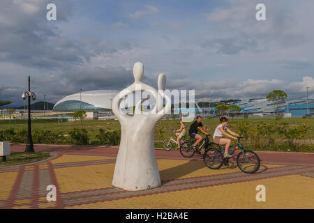 Promenade Meeresküste, Sotschi, Russland Stockfoto