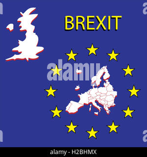 Brexit Coneptual Abbildung Stockfoto