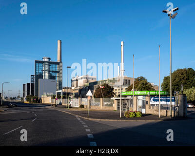 Kraftwerk Lausward, feuerte Erdgas Kraftwerk Stockfoto