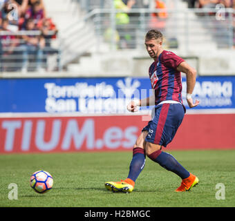 20 Lejeune. Tag 6 Spiel der la Liga Santander 2016-2017 Saison zwischen Sd Eibar und Real Sociedad spielte Ipurua Stadion am S Stockfoto