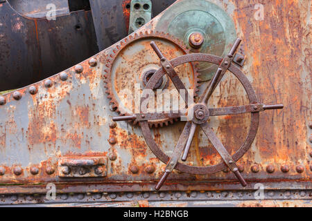 Detail der Lafette auf Suomenlinna, Finnland Stockfoto