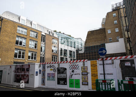 London, UK. 24. September 2016. Abbruch bei 40 Schnabel Street, Soho. Stockfoto