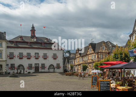 Marktplatz, Altstadt, Linz am Rhein, Nordrhein Westfalen, Deutschland Stockfoto