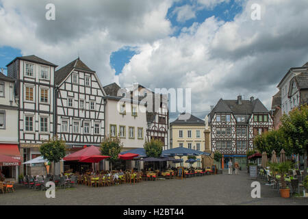 Marktplatz, Altstadt, Linz am Rhein, Nordrhein Westfalen, Deutschland Stockfoto