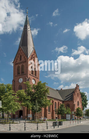 Evangelisch-Lutherische Kirche, Warnemünde, Mecklenburg-Vorpommern, Deutschland Stockfoto