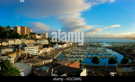 GB - DEVON: Torquay Hafen-Panorama Stockfoto