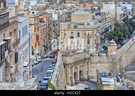 Valletta, Victoria Gate, Malta Stockfoto