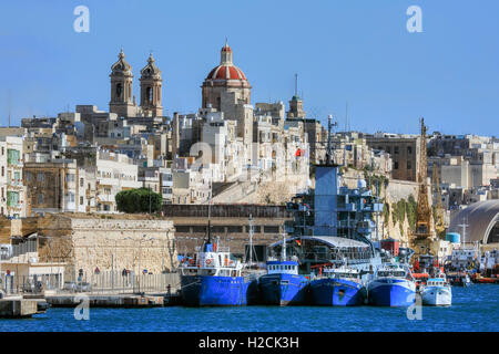 Vittoriosa, drei Städte, Malta Stockfoto