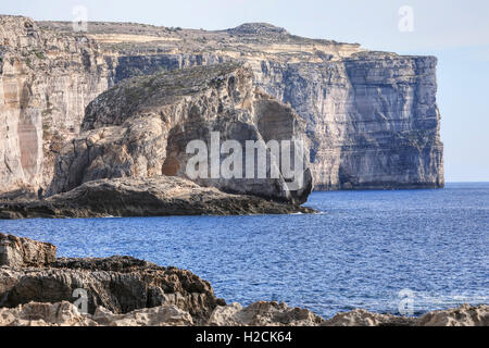 Fungus Rock, Dwejra Bay, Gozo, Malta Stockfoto