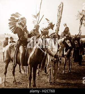 Sioux-Indianer, Colorado, USA - 1900 Stockfoto