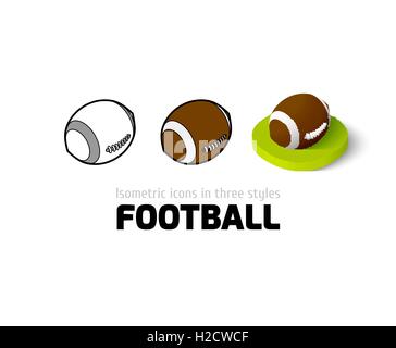 Fußball-Ikone in anderen Stil Stock Vektor