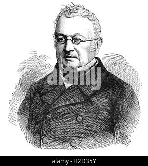 Marie Joseph Louis Adolphe Thiers (1797 – 1877) war ein französischer Staatsmann und Historiker. Er war der zweite gewählte Präsident von Frankreich, und der erste Präsident der dritten französischen Republik. Stockfoto