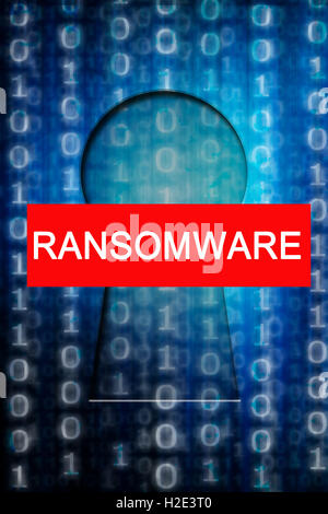 Ransomware-Konzept Stockfoto