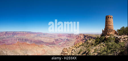 Desert View Watchtower, South Rim, Grand Canyon National Park, Arizona, USA Stockfoto