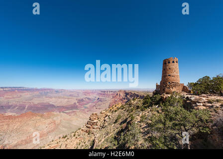 Desert View Watchtower, South Rim, Grand Canyon National Park, Arizona, USA Stockfoto