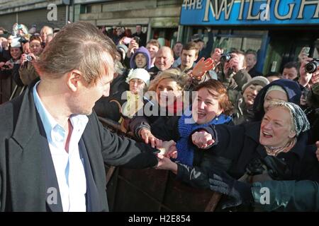 Liam John Neeson, OBE (getragen 7. Juni 1952) ist ein Schauspieler aus Nordirland. 1976 trat er der Lyric Players Theatre in Bel Stockfoto