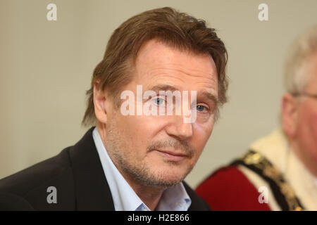 Liam John Neeson, OBE (getragen 7. Juni 1952) ist ein Schauspieler aus Nordirland. 1976 trat er der Lyric Players Theatre in Bel Stockfoto