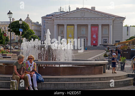 Rathausplatz in Vilnius Stockfoto