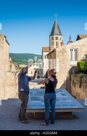 Cluny Abtei, Burgund, Saône et Loire, Frankreich, EU, Europa Stockfoto