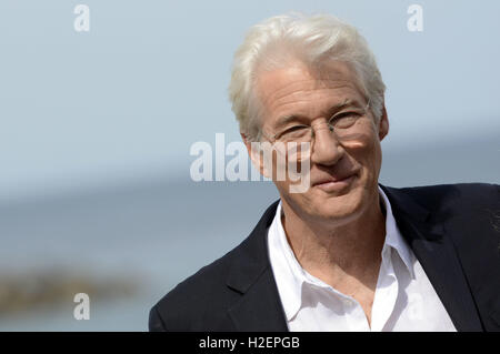 San Sebastian, Spanien. 24. Sep, 2016. Richard Gere in der "Time Out Of Mind" Photocall auf der 64. internationalen Filmfestival von San Sebastián am 24. September 2016 in San Sebastian, Spanien. | Verwendung Weltweit © Dpa/Alamy Live-Nachrichten Stockfoto