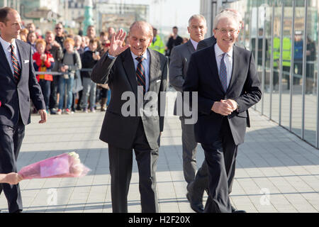 Seine königliche Hoheit Prinz Philip besuchen i360 British Airways, Brighton, Kingsway, East Sussex, UK. 28. Oktober 2016 Stockfoto