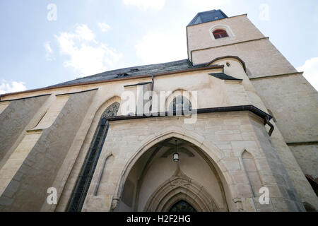 Blick auf die Evangelical St. Petri-Pauli-Kirche in Eisleben, Deutschland, 20. Juni 2016. Martin Luther (1483-1546) wurde in dieser Kirche getauft. Nachdem umfangreiche Hygiene funktioniert, wurde die Kirche am 29. April 2012 wiedereröffnet. Foto: PETER ENDIG/Dpa - NO-Draht-Dienst- Stockfoto