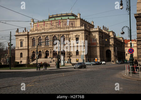 Rudolfinum Gebäude in Prag. Stockfoto