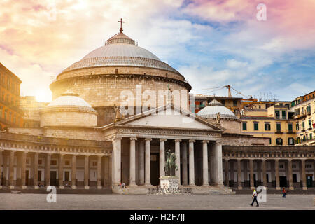 San Francesco di Paola in Neapel, Italien Stockfoto