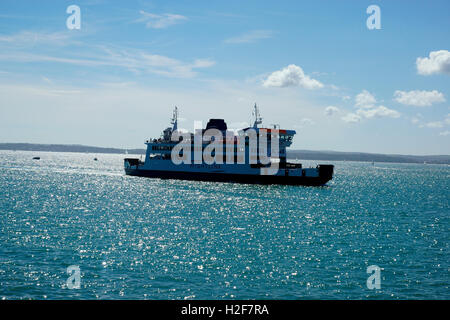 WIGHTLINK ST, GLAUBEN IN RICHTUNG PORTMOUTH HAFEN. Stockfoto