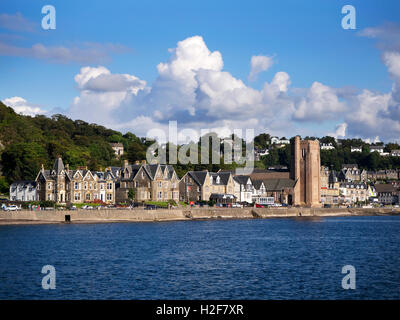 St. Columbas Kathedrale an der Uferpromenade in Oban, Argyll und Bute Schottland Stockfoto