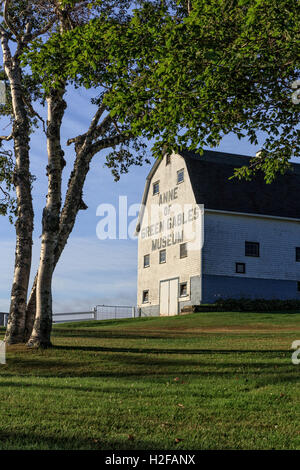 Scheune im Anne of Green Gables Museum, am frühen Morgen. Stockfoto