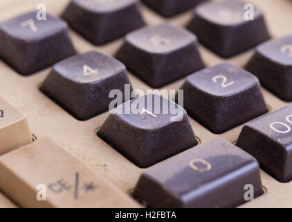 Alte Rechner dafür Büro verwandten Tätigkeiten Stockfoto