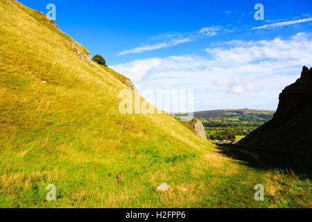 Winnats Pass, High Peak, Peak District National Paek, Derbyshire, England, UK Stockfoto