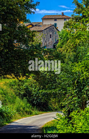 Italien Emilia Romagna Francigena Weg in der Nähe von Bardone Stockfoto