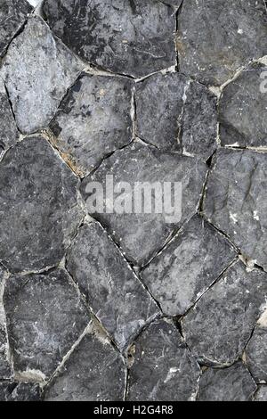 Schöne Textur der Steine auf der Straße Stockfoto