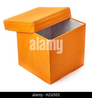 Fuss Hocker Ottoman Pouf über isolierte weißen Hintergrund Stockfoto