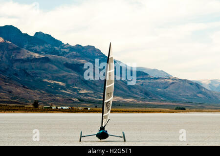 "Land"auf Segeln Harney County in Oregon SE Alvord See ("Playa").  Herr und PR Formen sind beigefügt Stockfoto