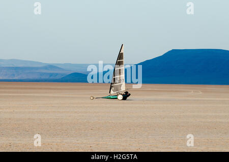 "Land"auf Segeln Harney County in Oregon SE Alvord See ("Playa").  Herr und PR Formen sind beigefügt Stockfoto