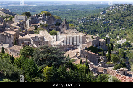 Das Dorf Les Baux, Südfrankreich Stockfoto