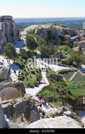 Das Dorf Les Baux de Provence, Südfrankreich Stockfoto