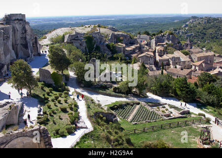 Das Dorf Les Baux, Südfrankreich Stockfoto