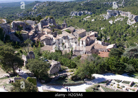 Das Dorf Les Baux, Südfrankreich Stockfoto