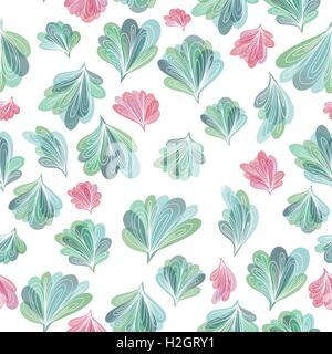 Abstrakte frische nahtlose Textur mit Skizze Linienformen für Wallpaper, Textil, Verpackung Papier-design Stock Vektor