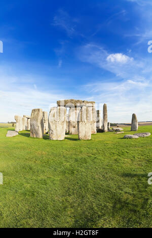 Monument von Stonehenge, Salisbury, Wiltshire, England, Großbritannien, Vereinigtes Königreich Stockfoto