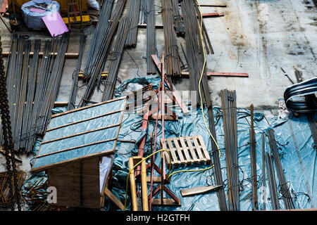 U-Bahn-Bau, Linie 5, U5 zwischen Alexanderplatz und Brandenburger Tor, Berlin-Mitte, Berlin, Deutschland Stockfoto